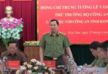 Thứ trưởng Lê Văn Tuyến kiểm tra công tác tại Công an tỉnh Kon Tum