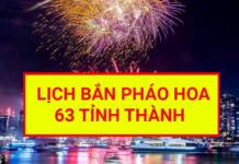 Chi tiết địa điểm bắn pháo hoa đêm giao thừa tại 63 tỉnh thành