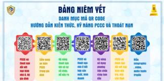 Khuyến khích cơ quan, tổ chức, cơ sở niêm yết mã QR Code tuyên truyền kiến thức, kỹ năng về PCCC và thoát nạn