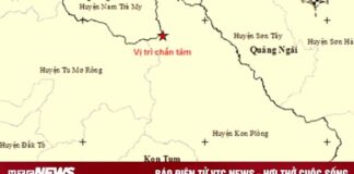7 trận động đất tại Kon Tum trong ngày 16/3, lớn nhất 3,9 độ