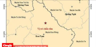Xảy ra động đất có độ lớn 4.0 tại huyện Kon Plông