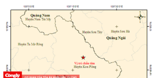 Động đất 3.7 xảy ra tại khu vực huyện Kon Plông