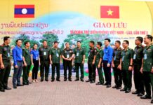 Sĩ quan trẻ BĐBP Việt Nam và An ninh, Cảnh sát Lào đoàn kết xây dựng biên giới hòa bình, hữu nghị, ổn định, hợp tác và phát triển
