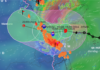 Bão số 4 cách Quảng Bình - Quảng Trị khoảng 190km, mưa to đến trên 500mm