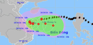 Bão Trà Mi giảm cấp, nguy cơ gây ngập ở miền Trung