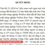 Kon Tum: Một công ty tự nguyện trả lại hàng nghìn m2 đất